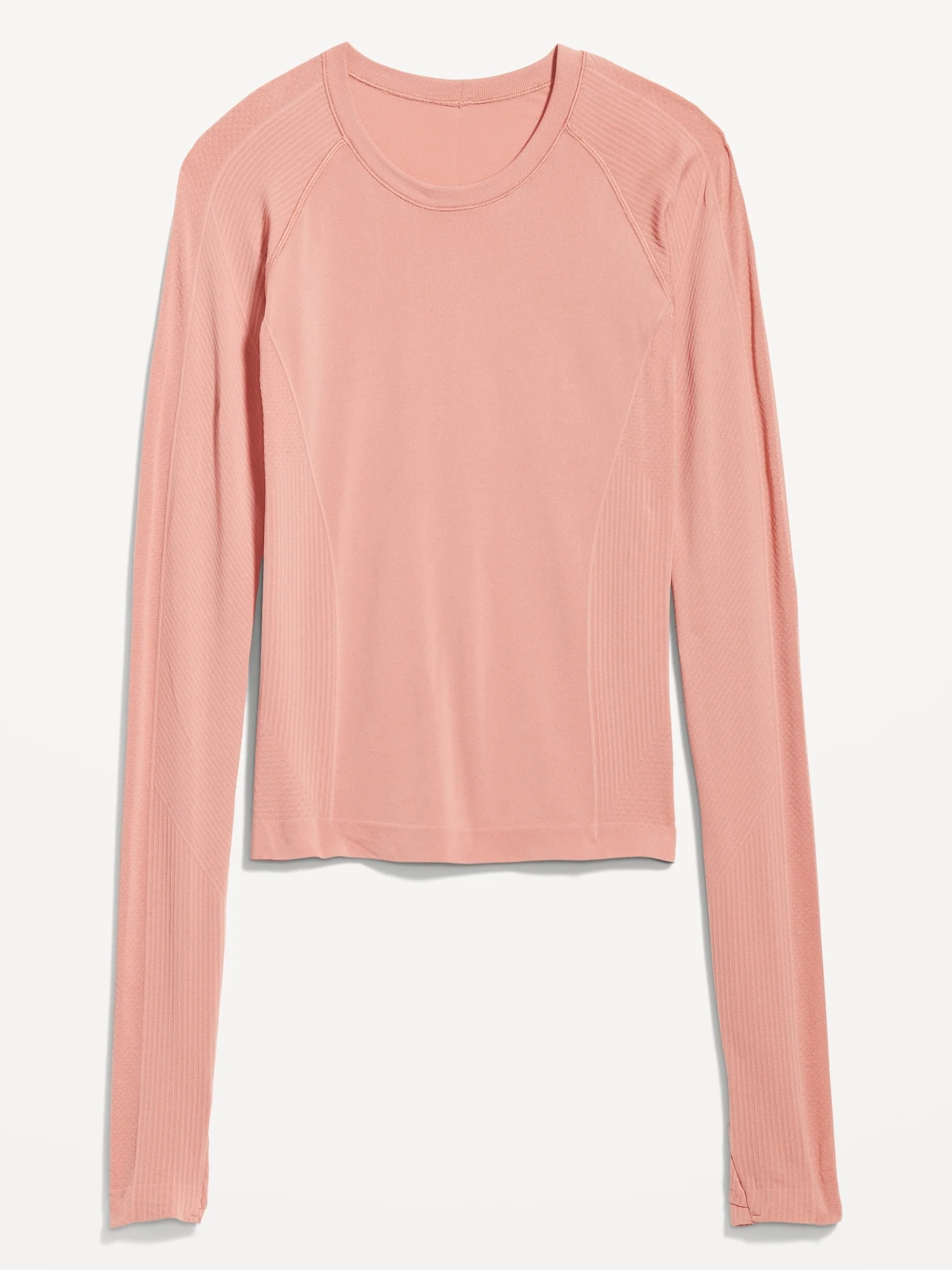 Long-Sleeve Seamless Paneled T-Shirt for Women - Image 4